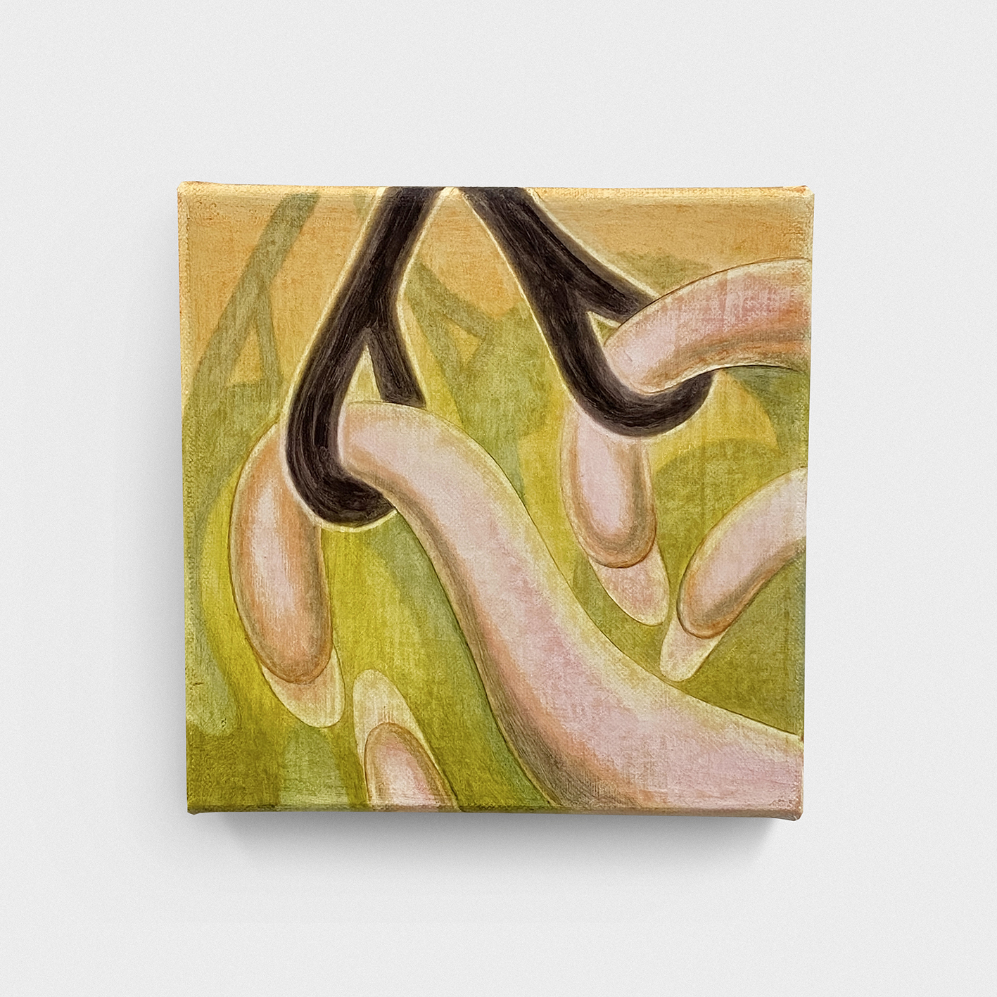 53 Krzysztof Grzybacz scissors olej na plotnie lnianym 20 x 20 cm 2020