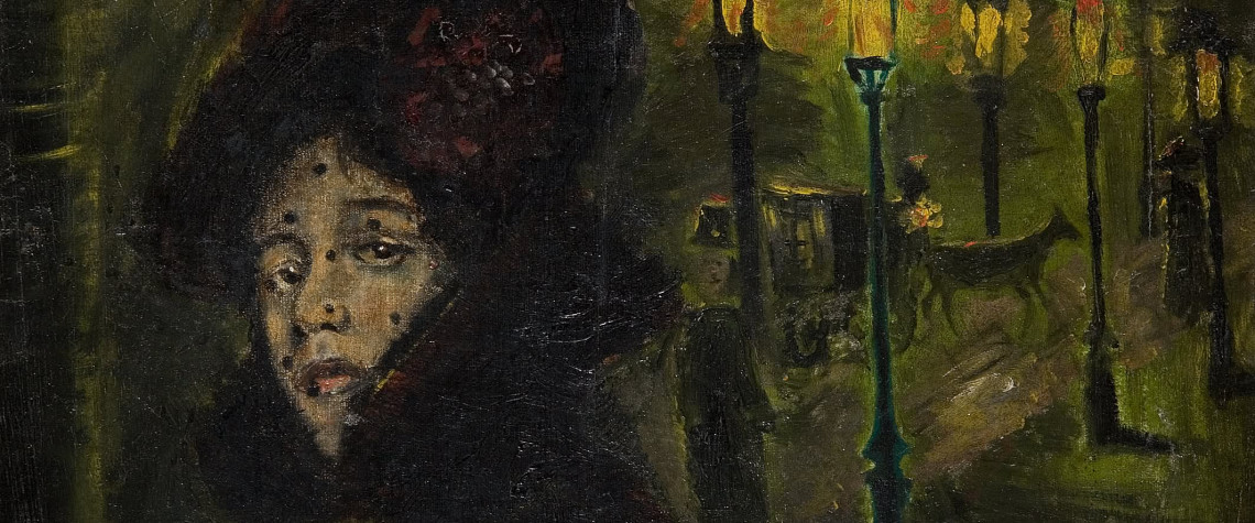 Leon Kowalski, Nocna Samotność, XIX,XX wiek, kolekcja Muzeum Sztuki w Łodzi