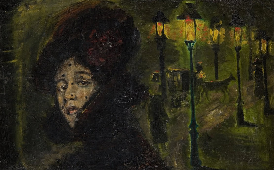 Leon Kowalski, Nocna Samotność, XIX,XX wiek, kolekcja Muzeum Sztuki w Łodzi